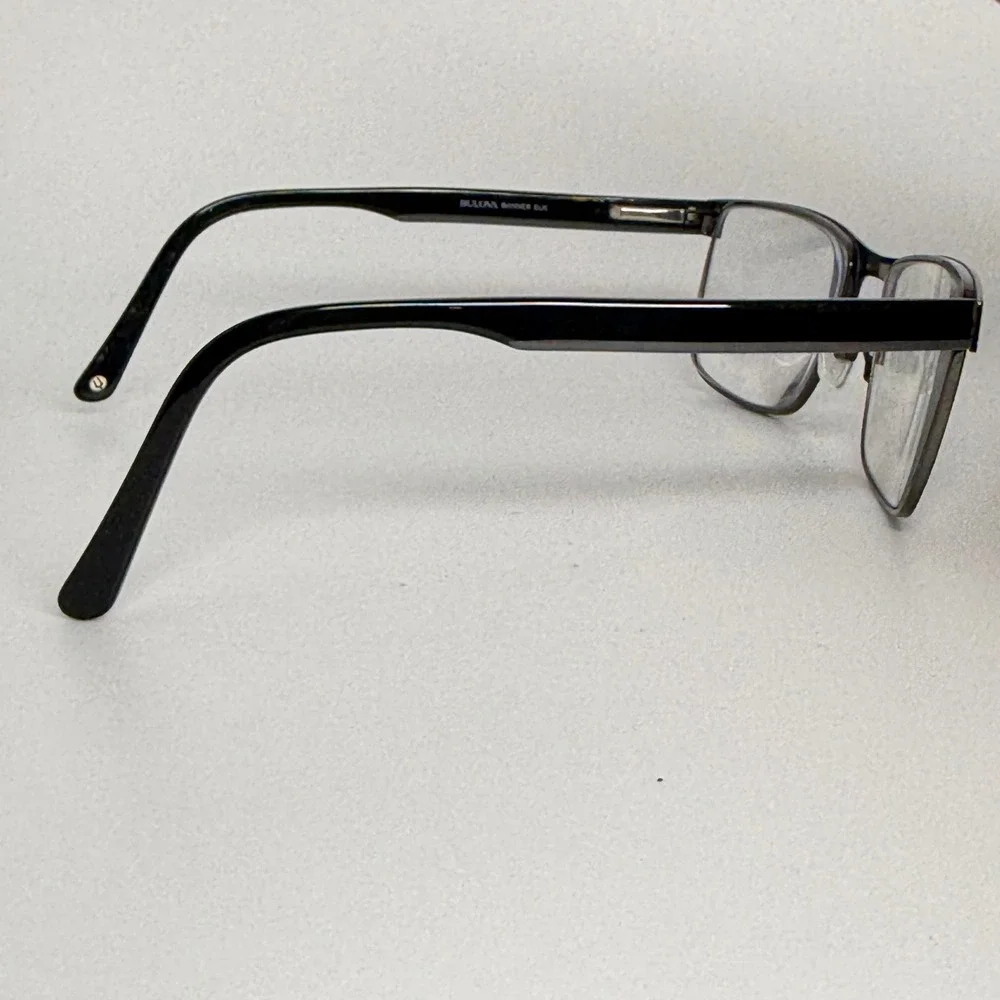 Bulova‎ Banner Elk Black Rectangle Eyeglasses Frames 54-18-145 Mens 22100